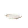 ShApes plate raised edges stackable white